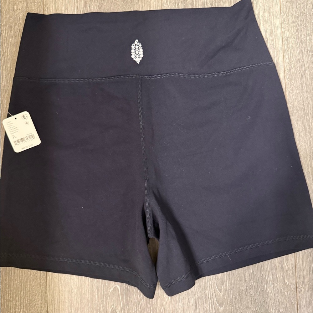 Free People FP Movement‎ Black Never Better Bike Shorts Shorts